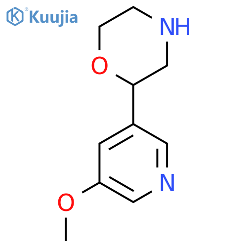 2-(5-methoxypyridin-3-yl)morpholine structure