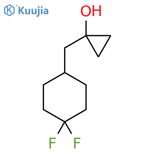 1-(4,4-difluorocyclohexyl)methylcyclopropan-1-ol structure