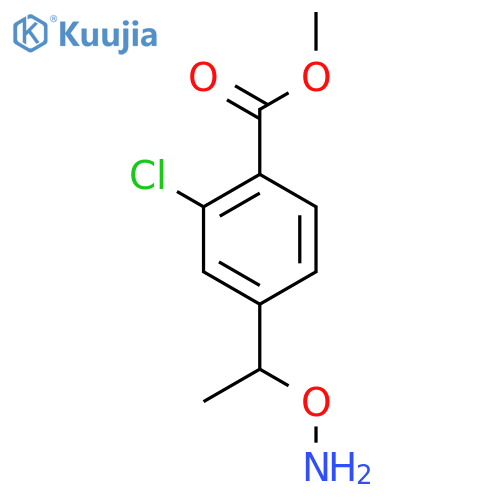 methyl 4-1-(aminooxy)ethyl-2-chlorobenzoate structure