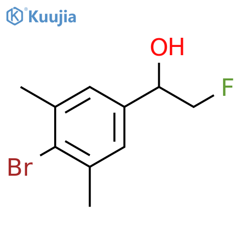 1-(4-bromo-3,5-dimethylphenyl)-2-fluoroethan-1-ol structure