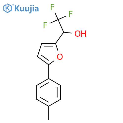 2,2,2-trifluoro-1-5-(4-methylphenyl)furan-2-ylethan-1-ol structure