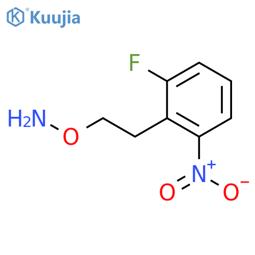 O-2-(2-fluoro-6-nitrophenyl)ethylhydroxylamine structure
