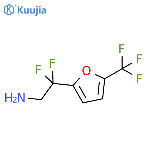 2,2-difluoro-2-5-(trifluoromethyl)furan-2-ylethan-1-amine structure