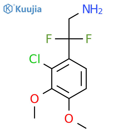 2-(2-chloro-3,4-dimethoxyphenyl)-2,2-difluoroethan-1-amine structure