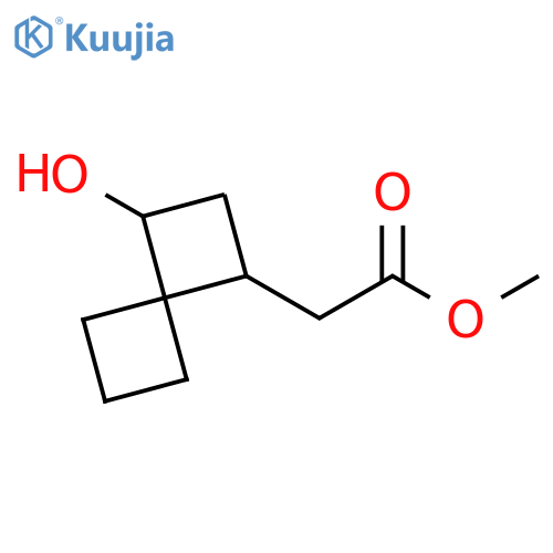 methyl 2-{3-hydroxyspiro3.3heptan-1-yl}acetate structure