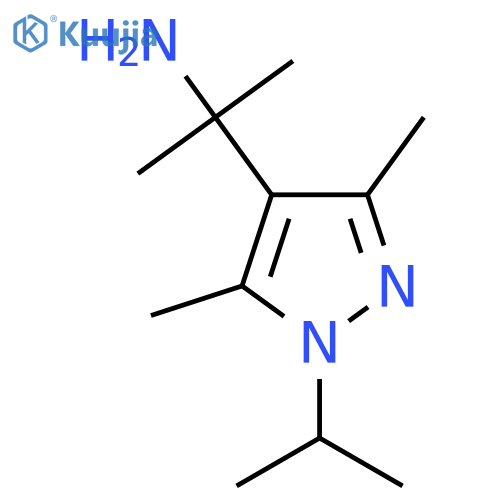 2-3,5-dimethyl-1-(propan-2-yl)-1H-pyrazol-4-ylpropan-2-amine structure