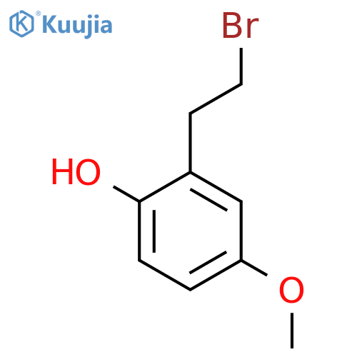 2-(2-bromoethyl)-4-methoxyphenol structure