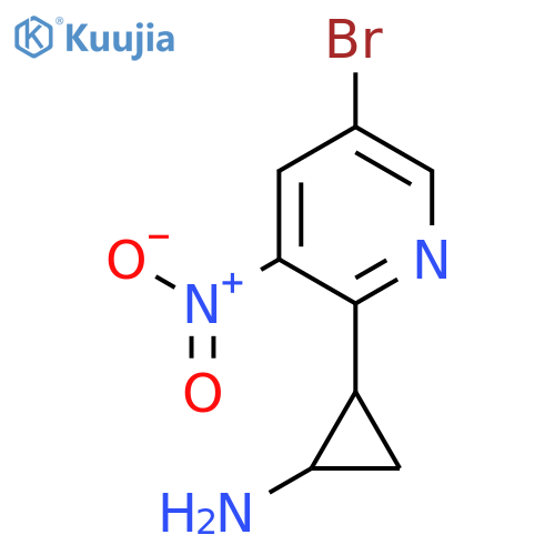 2-(5-bromo-3-nitropyridin-2-yl)cyclopropan-1-amine structure