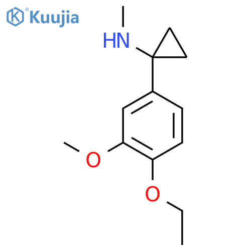 1-(4-ethoxy-3-methoxyphenyl)-N-methylcyclopropan-1-amine structure