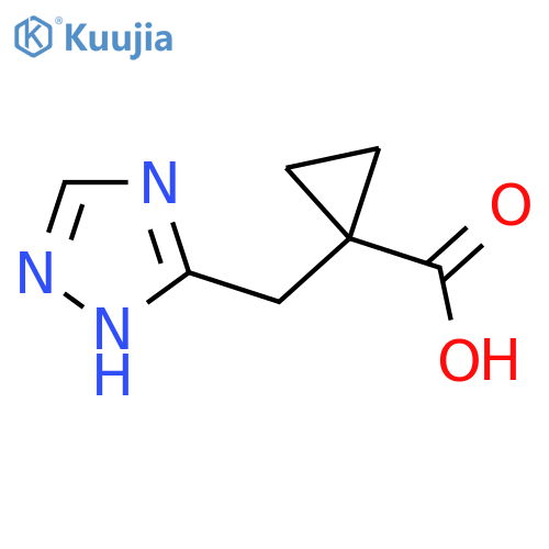 1-(1H-1,2,4-triazol-3-yl)methylcyclopropane-1-carboxylic acid structure