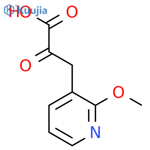 3-(2-methoxypyridin-3-yl)-2-oxopropanoic acid structure