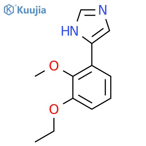 4-(3-ethoxy-2-methoxyphenyl)-1H-imidazole structure