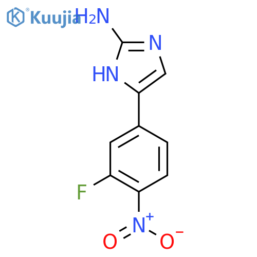 5-(3-fluoro-4-nitrophenyl)-1H-imidazol-2-amine structure