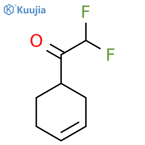 1-(cyclohex-3-en-1-yl)-2,2-difluoroethan-1-one structure
