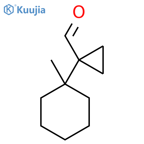 1-(1-methylcyclohexyl)cyclopropane-1-carbaldehyde structure