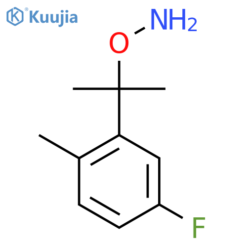 O-2-(5-fluoro-2-methylphenyl)propan-2-ylhydroxylamine structure