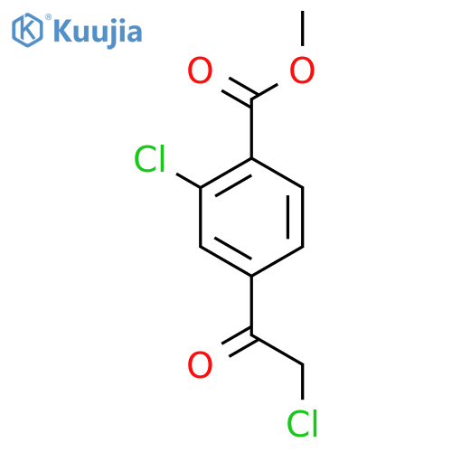 methyl 2-chloro-4-(2-chloroacetyl)benzoate structure