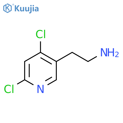 2-(4,6-dichloropyridin-3-yl)ethan-1-amine structure