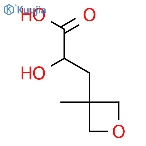 2-hydroxy-3-(3-methyloxetan-3-yl)propanoic acid structure