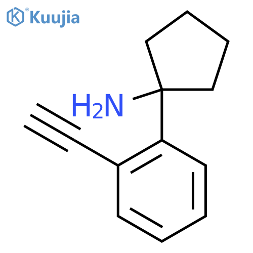 1-(2-ethynylphenyl)cyclopentan-1-amine structure