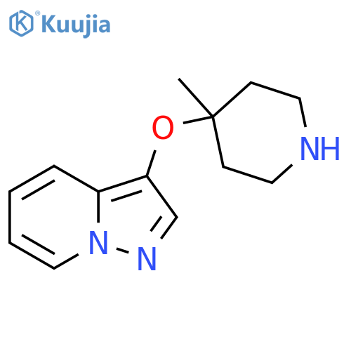 4-methyl-4-{pyrazolo1,5-apyridin-3-yloxy}piperidine structure