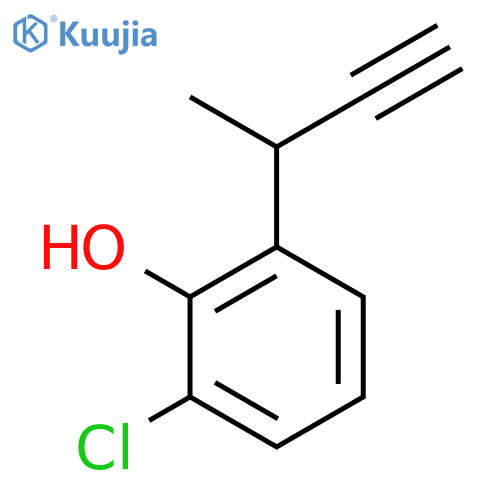 2-(but-3-yn-2-yl)-6-chlorophenol structure