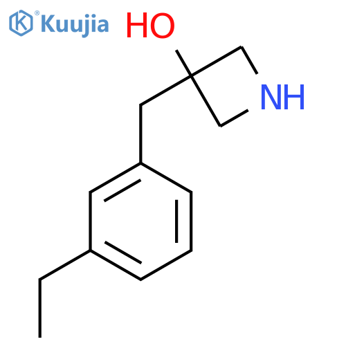 3-(3-ethylphenyl)methylazetidin-3-ol structure