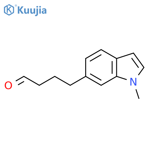 4-(1-methyl-1H-indol-6-yl)butanal structure