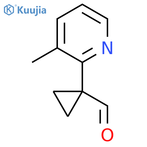 1-(3-methylpyridin-2-yl)cyclopropane-1-carbaldehyde structure