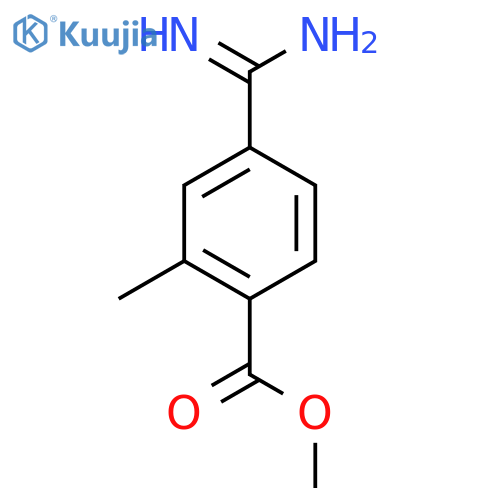 methyl 4-carbamimidoyl-2-methylbenzoate structure