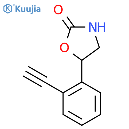 5-(2-ethynylphenyl)-1,3-oxazolidin-2-one structure