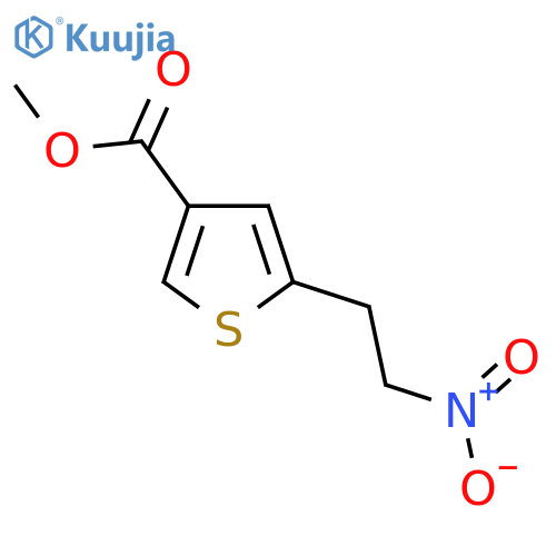 methyl 5-(2-nitroethyl)thiophene-3-carboxylate structure