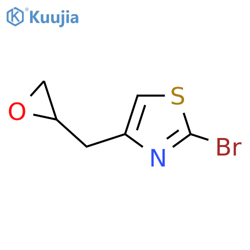 2-bromo-4-(oxiran-2-yl)methyl-1,3-thiazole structure