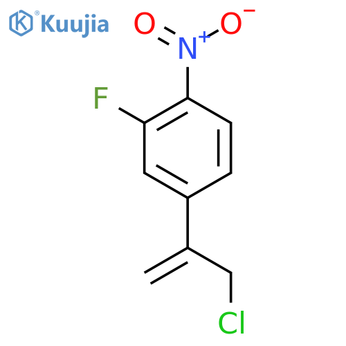 4-(3-Chloroprop-1-en-2-yl)-2-fluoro-1-nitrobenzene structure
