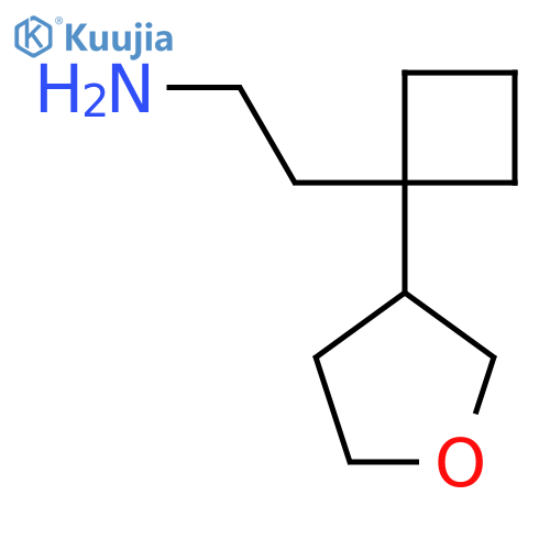 2-1-(oxolan-3-yl)cyclobutylethan-1-amine structure