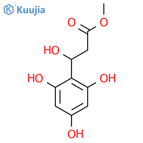 methyl 3-hydroxy-3-(2,4,6-trihydroxyphenyl)propanoate structure
