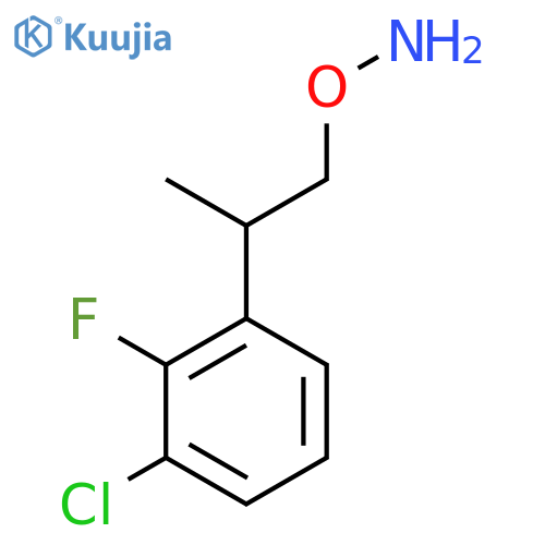 O-2-(3-chloro-2-fluorophenyl)propylhydroxylamine structure