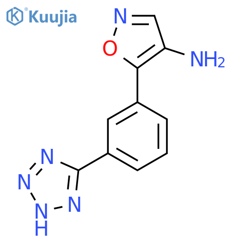 5-3-(1H-1,2,3,4-tetrazol-5-yl)phenyl-1,2-oxazol-4-amine structure