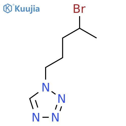 1-(4-bromopentyl)-1H-1,2,3,4-tetrazole structure