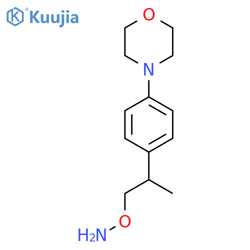 O-{2-4-(morpholin-4-yl)phenylpropyl}hydroxylamine structure