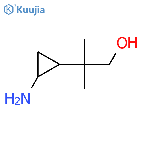 2-(2-aminocyclopropyl)-2-methylpropan-1-ol structure