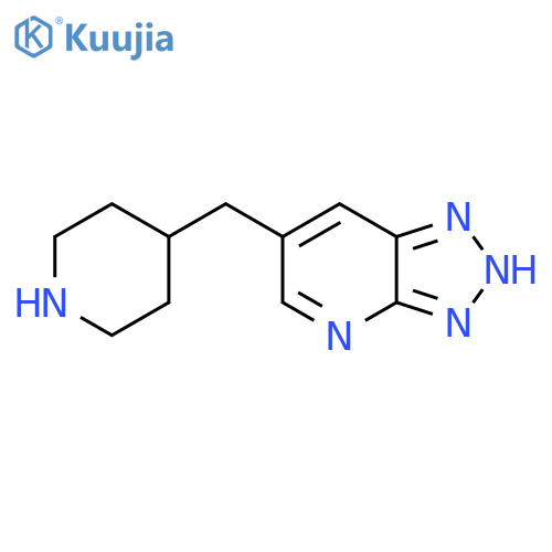 4-({3H-1,2,3triazolo4,5-bpyridin-6-yl}methyl)piperidine structure