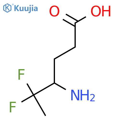 4-amino-5,5-difluorohexanoic acid structure