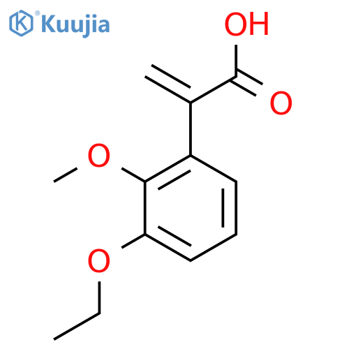 2-(3-ethoxy-2-methoxyphenyl)prop-2-enoic acid structure
