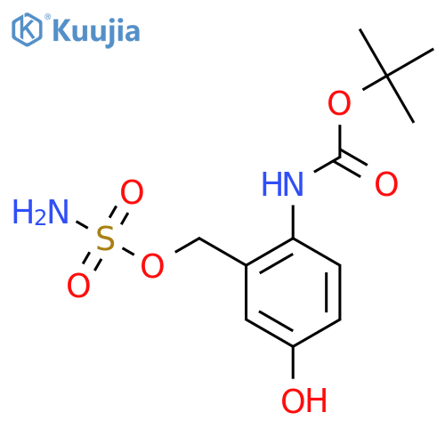 tert-butyl N-{4-hydroxy-2-(sulfamoyloxy)methylphenyl}carbamate structure