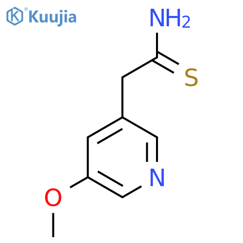 2-(5-methoxypyridin-3-yl)ethanethioamide structure