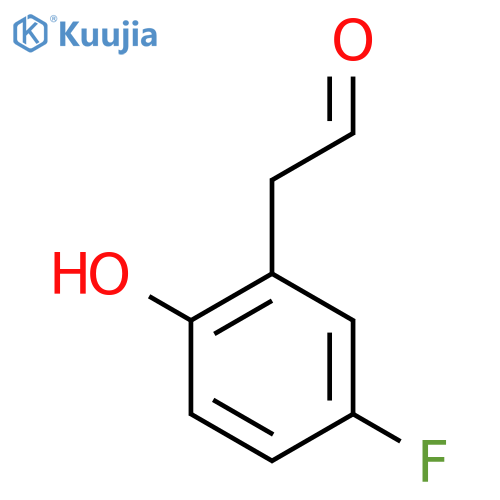 2-(5-fluoro-2-hydroxyphenyl)acetaldehyde structure