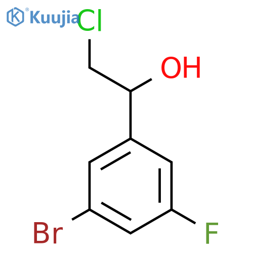 1-(3-bromo-5-fluorophenyl)-2-chloroethan-1-ol structure