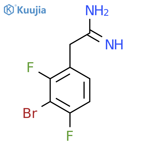 2-(3-bromo-2,4-difluorophenyl)ethanimidamide structure