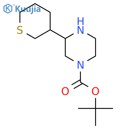 tert-butyl 3-(thian-3-yl)piperazine-1-carboxylate structure